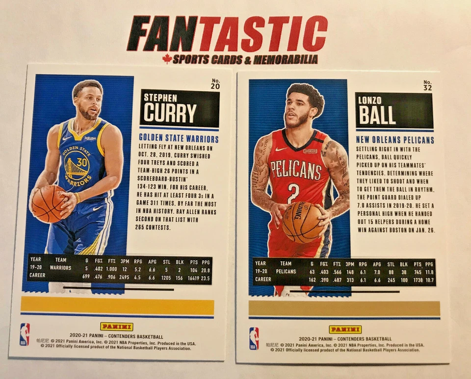 2020-21 Panini Contenders Basketball Base Card #1-100 YOU PICK Season Ticket - Image 2 of 2