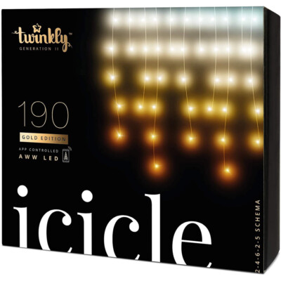 Twinkly 190 LED Gold Edition - Icicle