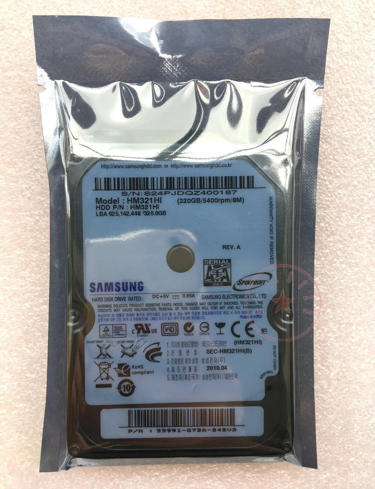 SAMSUNG New 320GB random 5400rpm SATA 2.5 " Internal Hard Disk Drives - Image 2 of 4