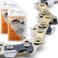 2x Sägekette Halbmeißel für Einhell MKS 38/41 Royal 30cm 3/8 LP 1,3mm 44TG Kette
