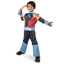 Boys MILES FROM TOMORROWLAND LIGHTUP Costume Space Suit Disney Store Child XXS 3