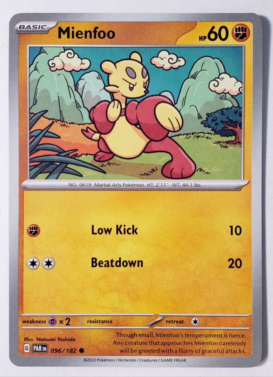 mienfoo pokemon card value - 103/196 - Lost Origin Fighting High Jump Kick (30) Weakness Psychic 2 Retreat Cost Mienfoo Price & Card Details
