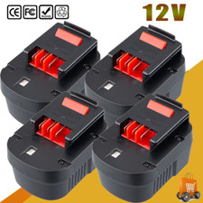 1/4x 12V Ni-Mh 4.8Ah Battery for Black&Decker A12 A1712 A12EX FS120B FSB12 HPB12