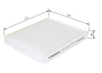 Bosch 1 987 432 053 Innenraumfilter Partikelfilter FüR Honda,Rover
