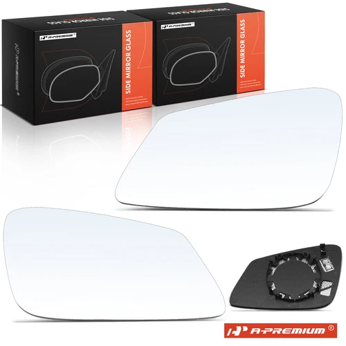 A-Premium 2Pcs Front Side Mirror Glass w/ Power Adjust for BMW 528i 10-16 740Li