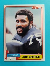 1981 Topps Joe Greene #495 football card Pittsburgh Steelers