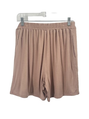 Leze the Label Shorts Tan Pull On Sz Womens Medium Stretch NWT