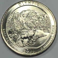 2011 P - Olympic National Park ATB Quarter Dollar Coin