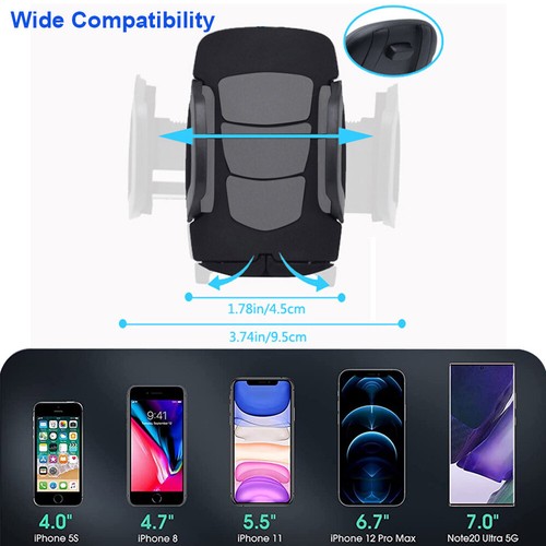 Upgraded Version Adjustable Car Cup Stand Car Holder Mount Cradle For Cell Phone - Photo 4 sur 13