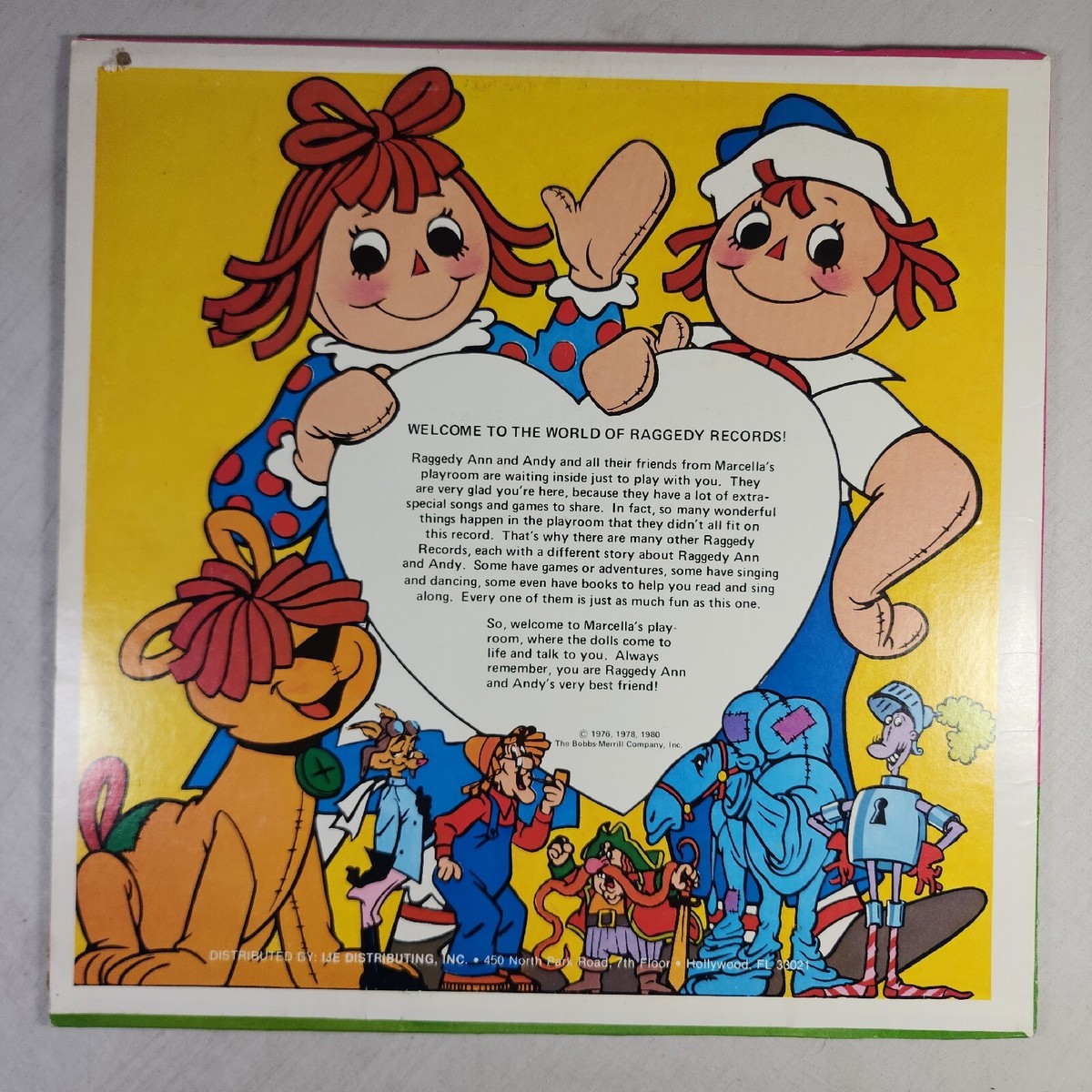 Raggedy Ann And Andy Christmas Party 1981 Vintage Vinyl Record
