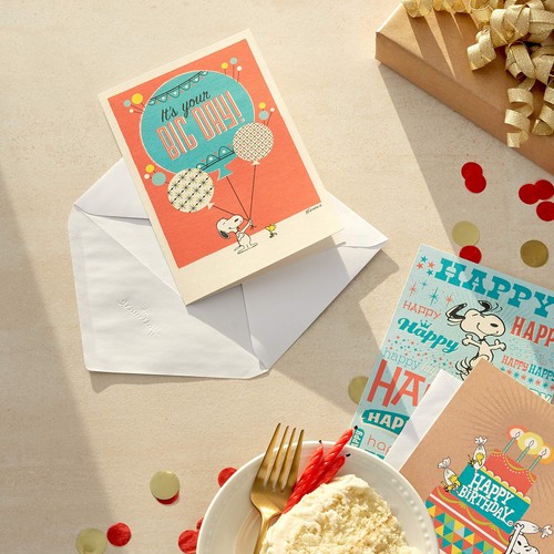 Peanuts Birthday Cards Assortment, Snoopy Designs (12 Cards with Envelopes) - 第 8/8 張圖片