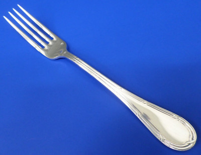 Christofle Hotel PASTORALE Silverplated Glossy Outline X's Flatware DINNER FORK