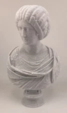 ROMAN SCULPTURE FEMALE PORTRAIT BUST 7.9 INCH/200 MM, MUSEUM REPRODUCTION