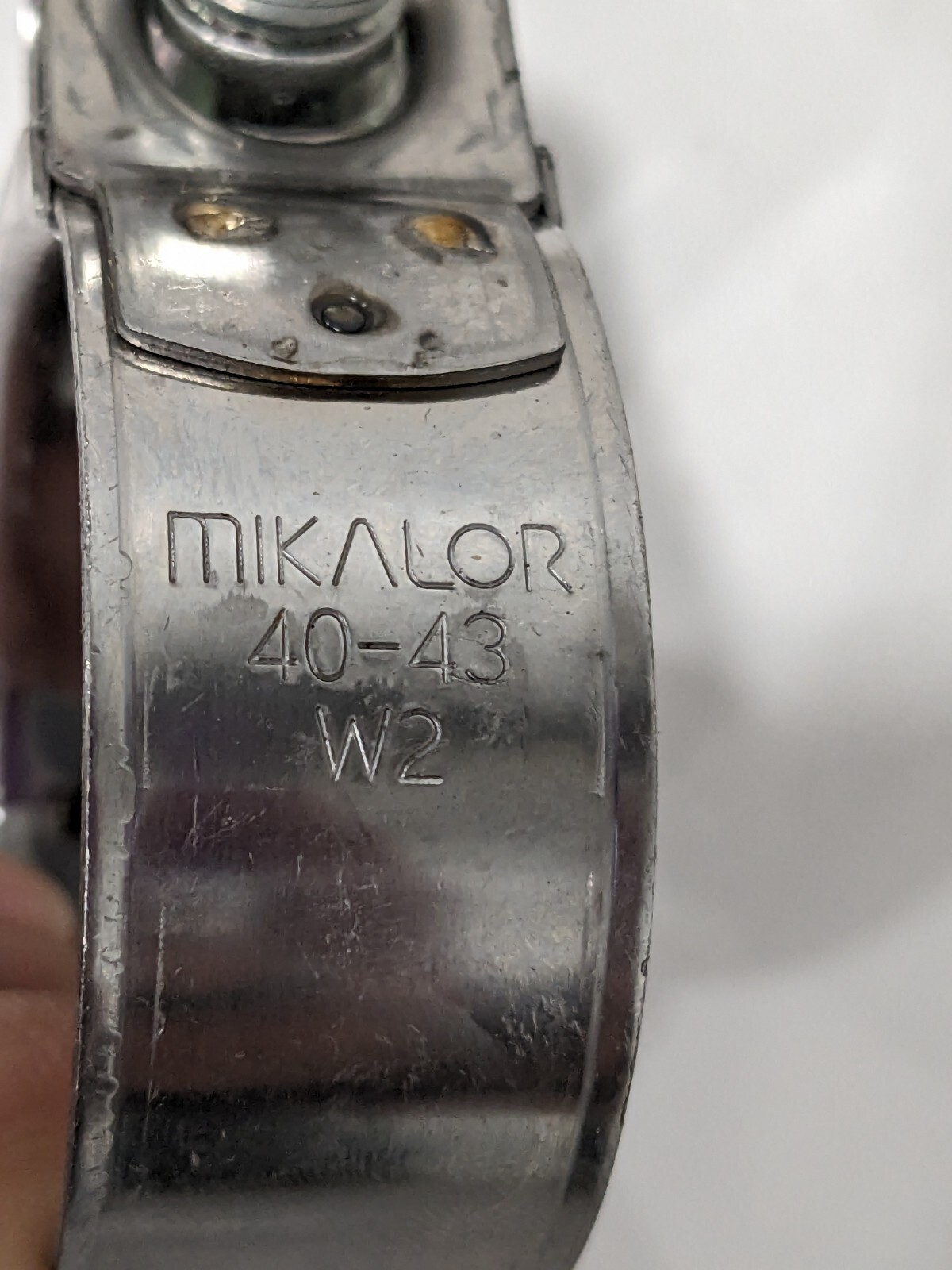 MIKALOR T-Bolt Hose Clamp: 1.58 to 1.69" Hose, 25/32" Wide Qty 10 301911-9