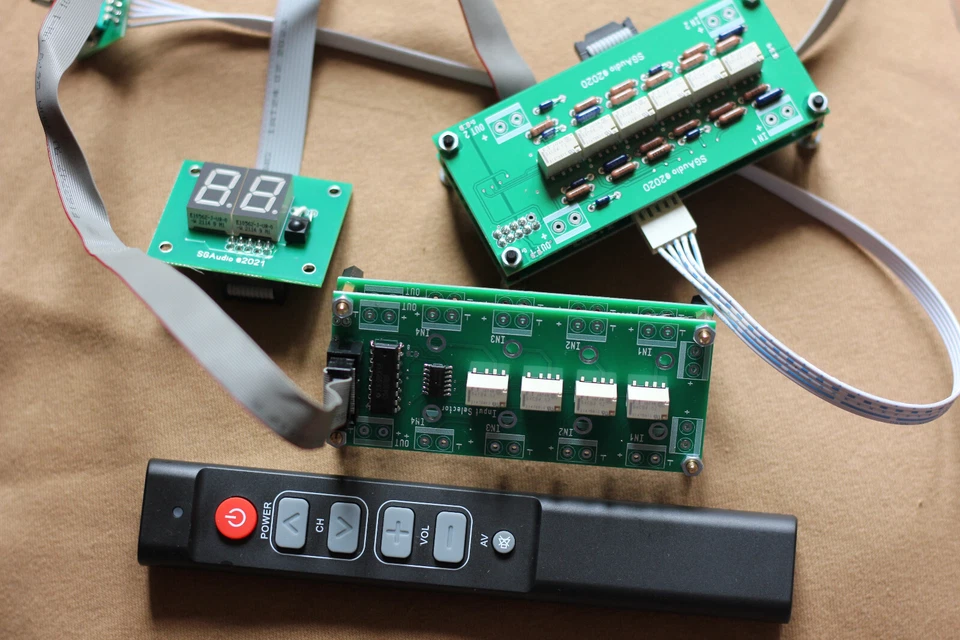 Volume Control Relay Attenuator 2 channels XLR selector 10K, 22K, 50K, 100K - Image 3 of 4