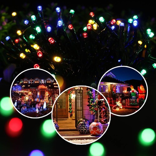 50/100/200/500 LED Solar Power Fairy Garden Lights String Outdoor Party Wedding - Picture 8 of 16