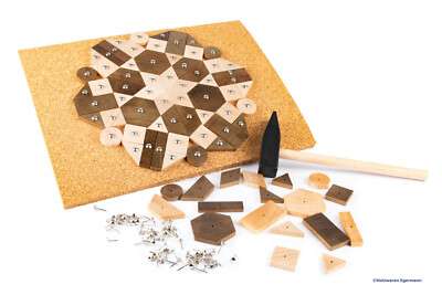 Nagelspiel Nagelmaterial aus Holz Hämmerchenspiel natur Made in Germany