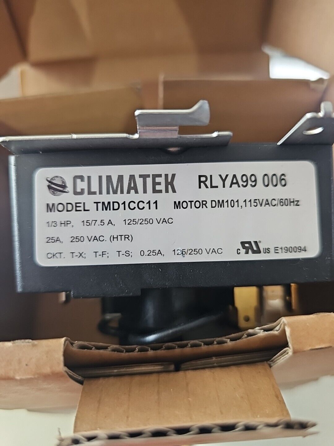 Climatek TMD1CC11 Dryer Timer RLYA99 006 Compatible with GE Dryers