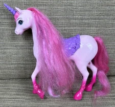 Barbie Endless Hair Kingdom Unicorn Princess Horse Glitter Pink Hair Dreamtopia