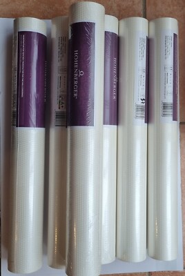 2 Rollen Hohenberger Karree Vliestapete 61772 Tapete Creme/Frosted Milk