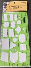 Berol Rapidesign Template - Computer Diagramming Template - R-54 New