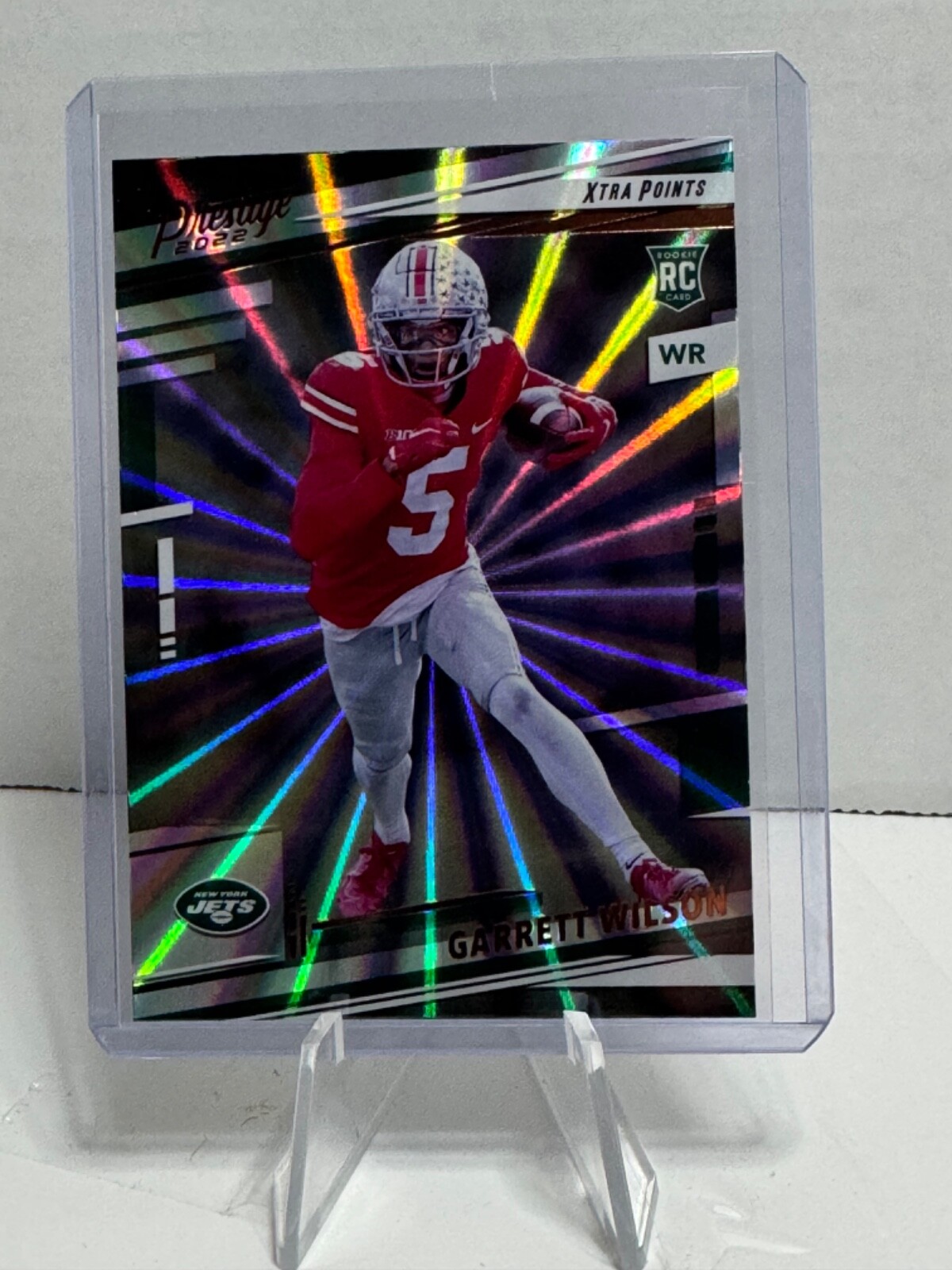 2022 Panini Prestige - Rookies Xtra Points Sunburst #308 Garrett Wilson (RC)