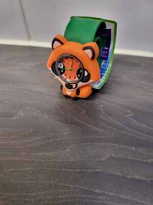 Fox Watch Wacky Watches Animal Shaped Slap Snap on Band Pop