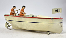 Arnold 2-Mann Rennboot No. 21 mit Uhrwerk L: 23 cm Originalzustand