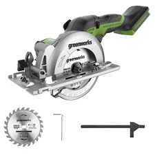 Greenworks 24V 4 1/2 inch Cordless Circular Saw CRG401 - Tool Only