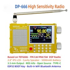 TEF6686 Radio High Sensitivity Full Band FM AM FM Short Wave Radio Receiver