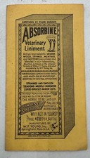 Vintage Absorbine Veterinary Liniment Advertising Booklet Horse Care 1945