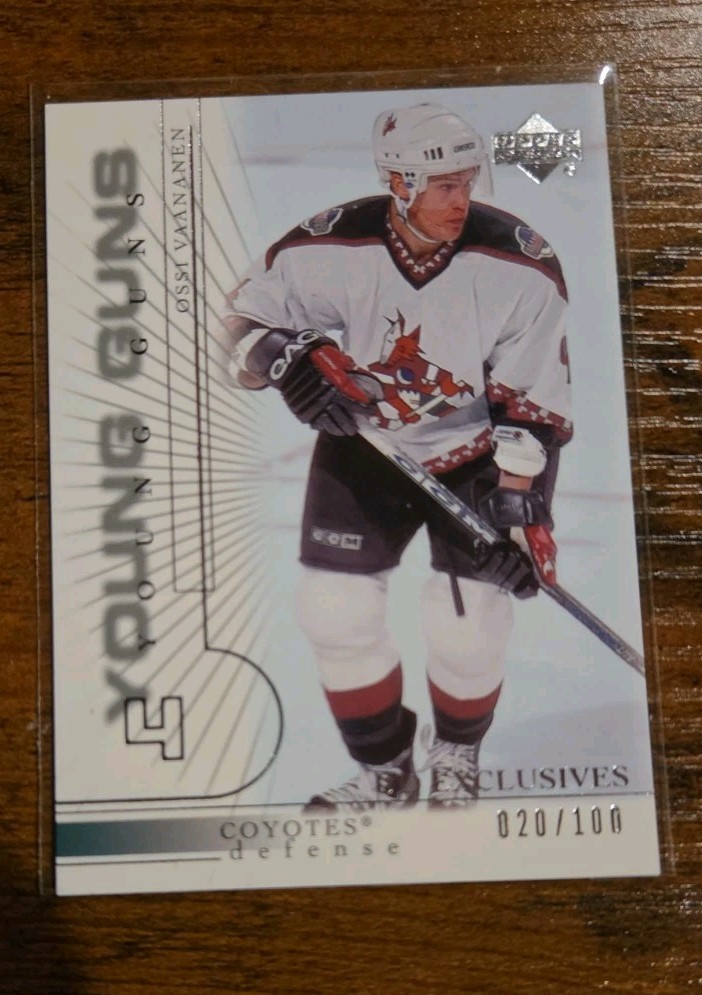 2000-01 Upper Deck Young Guns EXCLUSIVE 20/100 Ossi Vaananen RC 