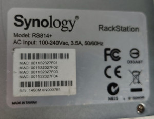 Synology RS814+ Rackstation With Qty. 4 - 4TB Hard Drives