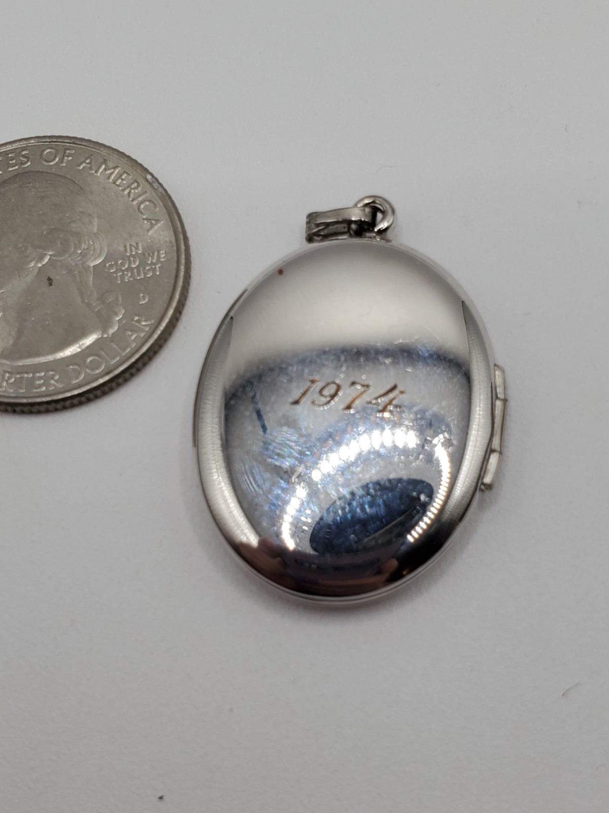 Engraved Initial Monogram G Vintage Sterling Silv… - image 4