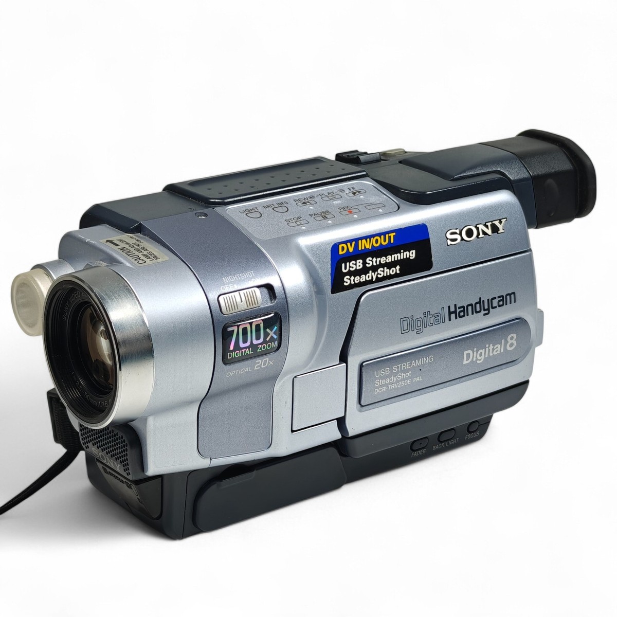 Sony Handycam DCR-TRV250E Camcorder 20x Zoom NightShot Digital8