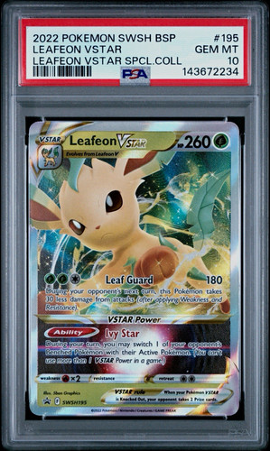 Leafeon VSTAR graded PSA 10 for sale on eBay