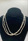 14k Gold Freshwater Pearl With Spacer Beads Strand Necklace — photo 2