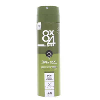5Stck. 8x4 Men Wild Oak 48h Schutz Anti Transpirant Spray je 150ml