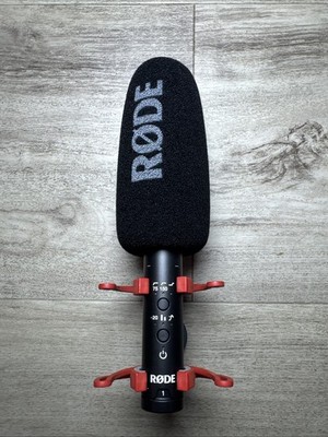 Rode VideoMic NTG Shotgun Microphone Camera Mount USB-C 3.5m Black/Red FW0052526