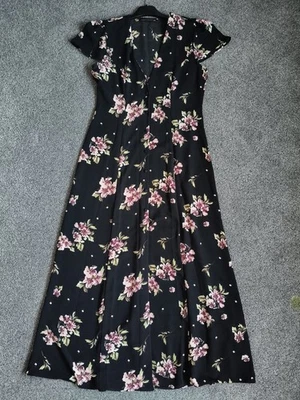 Zara Casusl Floral Maxi Dress Size M In Vgc - Image 1 of 4