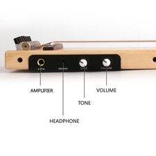 Headless Electric Acoustic Guitar Full scale length Silent Travel Portable F75