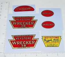 Keystone Packard Wrecker Tow Truck Stickers Set Ky-003
