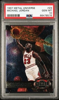 1997 METAL UNIVERSE 23 MICHAEL JORDAN GEM MINT 10 | eBay
