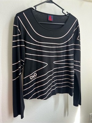 Vintage D&G Dolce & Gabbana Archival Line Graphic Long Sleeve Top - Ittierre Era