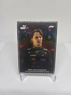 OSCAR PIASTRI Red Silver Frame /5 Topps Lights Out Formula 1 2025 Nero Mclaren