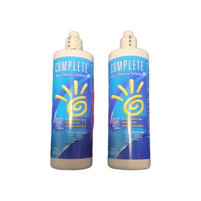 2 x Complete Multi Purpose Contact Lens Solution (2 x 240mls + Free Lens Case)