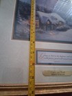 THOMAS KINKADE "PEACE ON EARTH" Framed/Mat COLLECTORS 1996 Certificate Authentic — photo 10