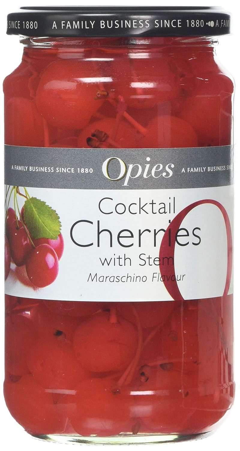 Cocktail Cherries with Stems 500G Jar, Red
