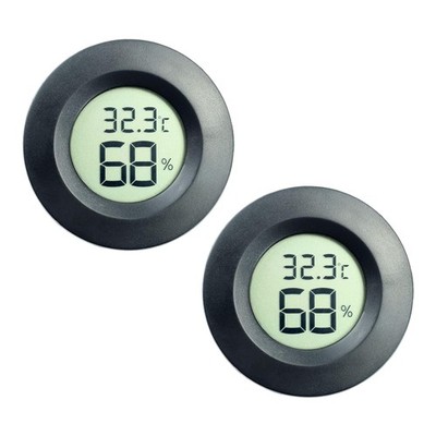 2Pack Digital Thermometer Hygrometer Innen Außen LCD Messgerät Luftfeuchtigkeit