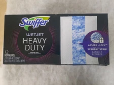 Swiffer Wet Jet  Mopping Pads Refill Scrubby Strip 12 Count Lock-away